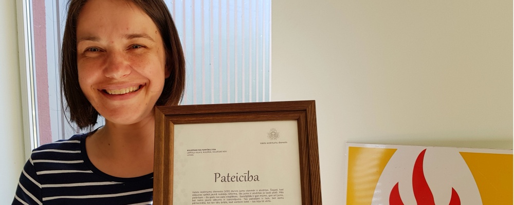Pateicība par atbildīgu nodokļu maksāšanu