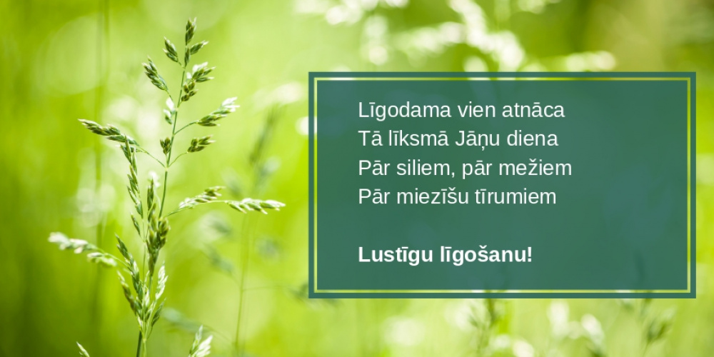 Priecīgus Līgo svētkus!