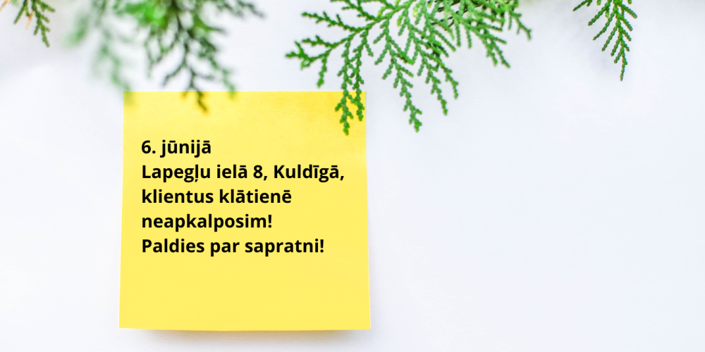 Par klientu apkalpošanu 6. jūnijā