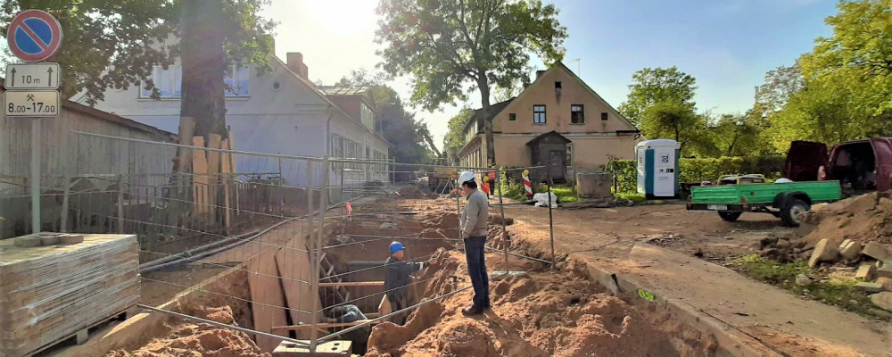 Vecpilsētā izbūvēta siltumtrase 356 metru garumā