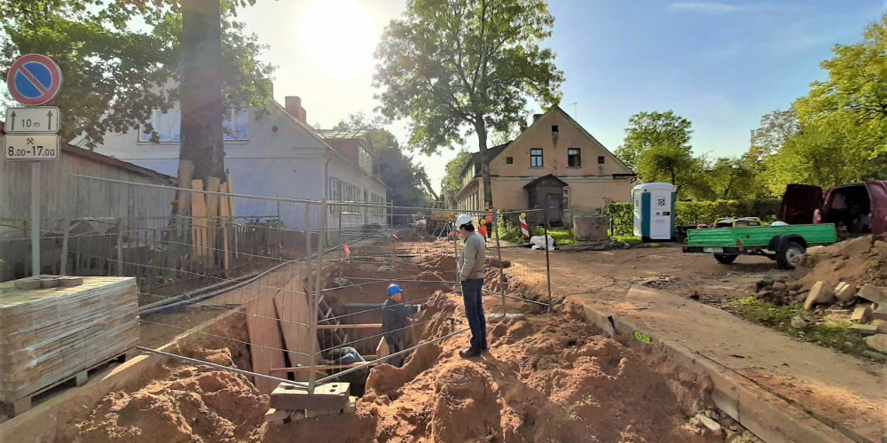 Vecpilsētā izbūvēta siltumtrase 356 metru garumā
